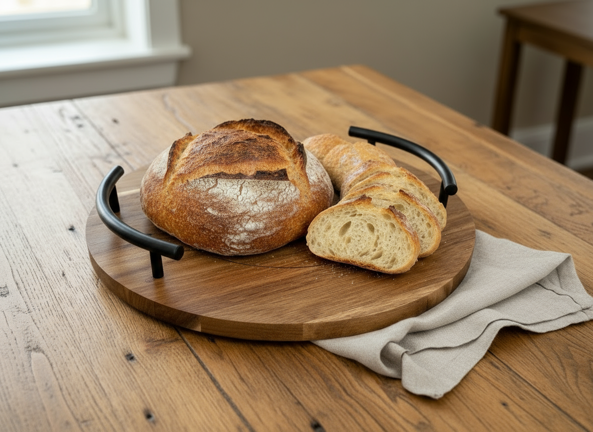 ACACIA ROUND TRAY